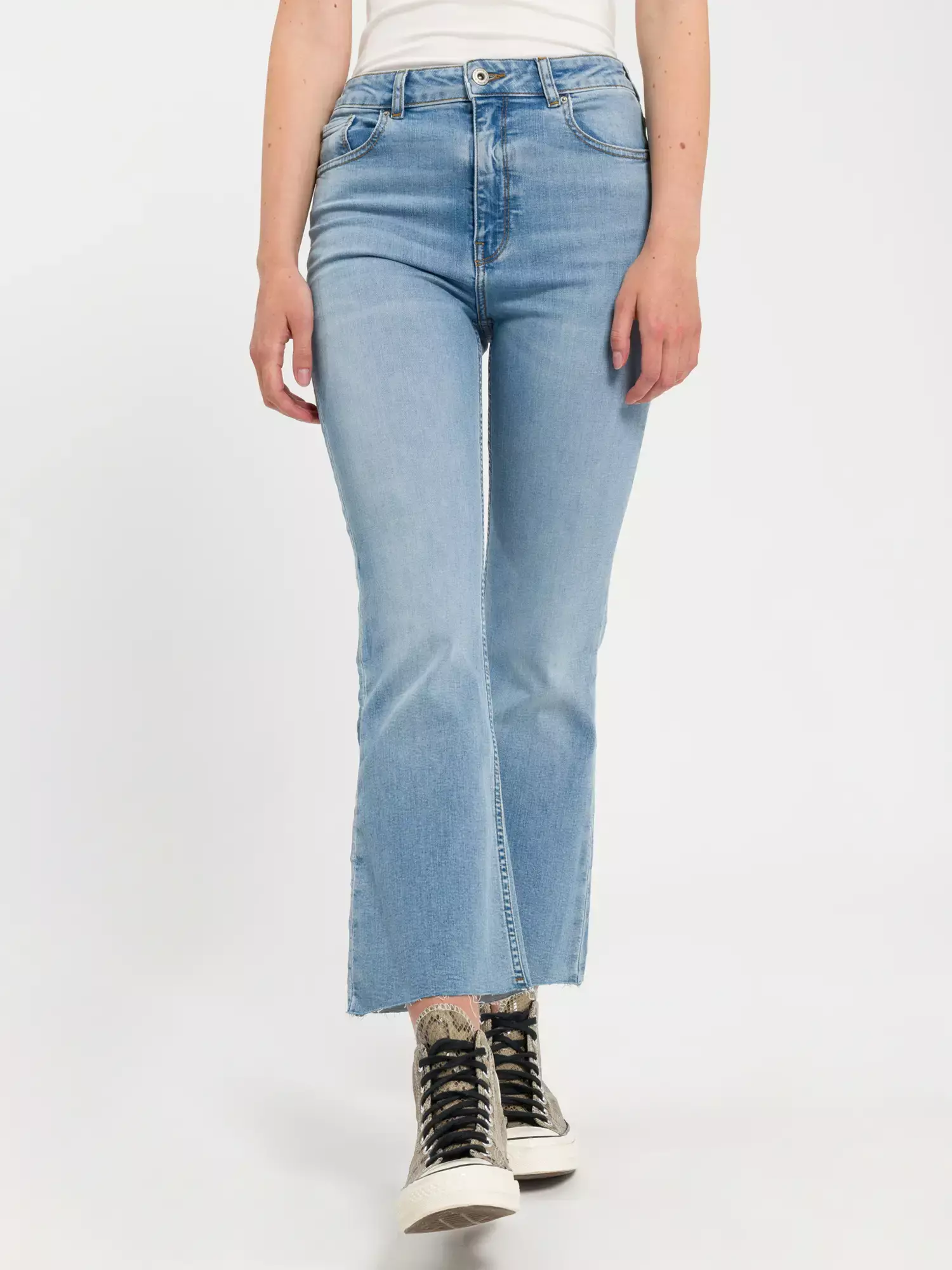 ★GLOWNY★ WESTERN FLARE JEANS Jeansy Wrangler Fierce Flare 112356799 Meadow | JeansOriginal